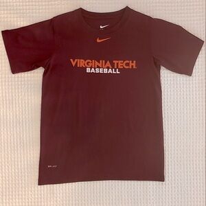 Nike Kids Burgundy Virginia Tech Baseball Tee